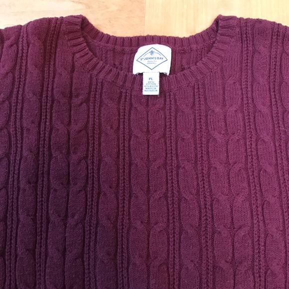 St. John’s Bay Cable Knit Sweater - Picture 3 of 3